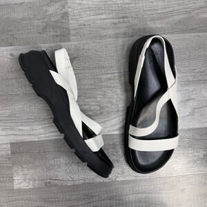 Naturalizer Jubalee Sport Sandals Chucky Black White Size 9 1/2